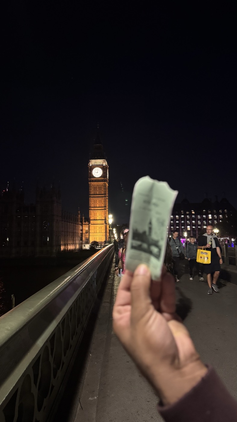 The finished receipt: Big Ben, drawn from what the device heard.